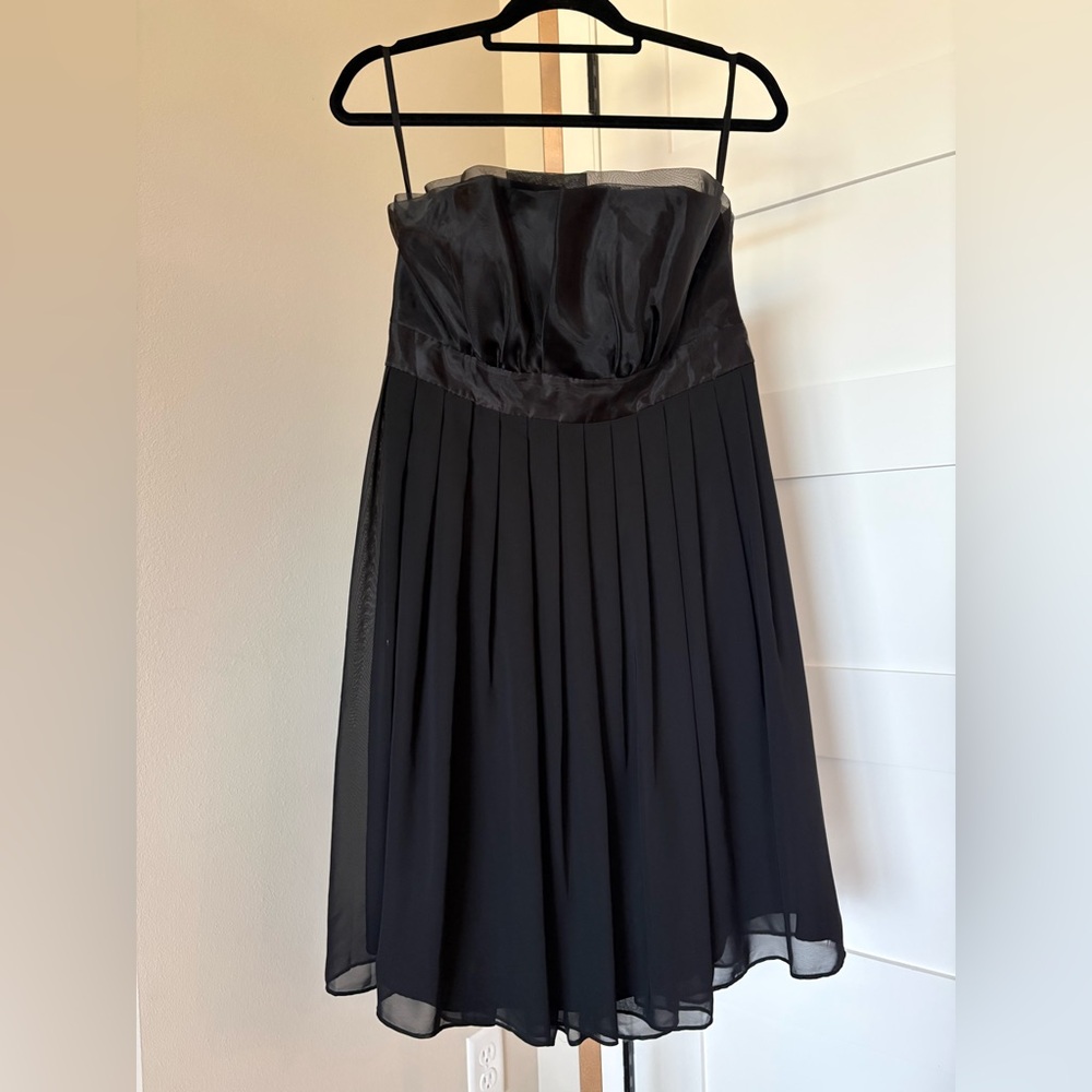 2 White House Black Market Black Strapless LBD dresses. Size 8. Like New